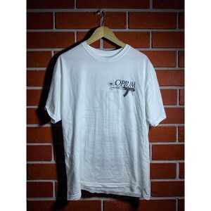 Opium War On Drugs Graphic T-Shirt White Comfort Colors Size XL